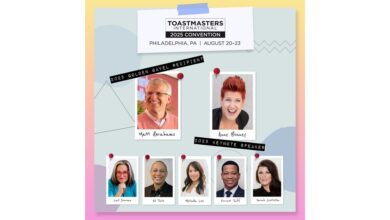 Inspiring Speakers & the World Championship of Public Speaking® Coming to Toastmasters International Convention