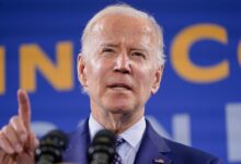 Joe Biden speaks about leadership at conference in San Diego